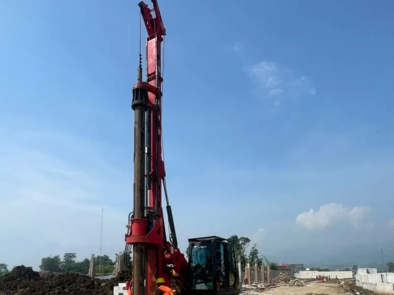 Pengerjaan Bore Pile Hidrolik - Master Pondasi